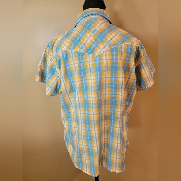 ROUGH STOCK PANHANDLE SLIM Snap-down Western Shirt, Size XL - Picture 4 of 14